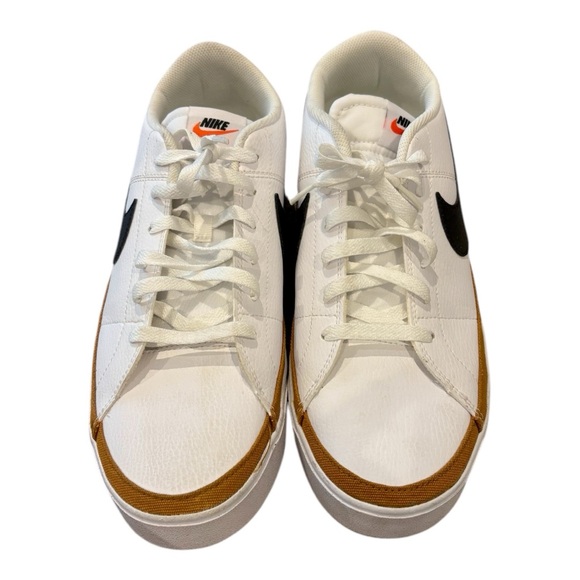 Nike Court Legacy NN White Black Desert Ochre Men Casual DH3162-100 Size 13 - Picture 3 of 11